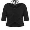 Women's Plus Size Marianna Top - black | CITY CHIC - image 4 of 4