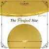 O'Creme Gold Wraparound Cake Pastry Round Drum Board 1/4 Inch Thick, 14 Inch Diameter - Pack of 10 - 2 of 4