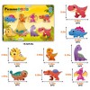 PICASSO-TILES 8 Pcs Dinosaur Animal Character Theme Set Magnetic Tiles, Building Blocks, STEM Toys for Kids 3+ - 2 of 4