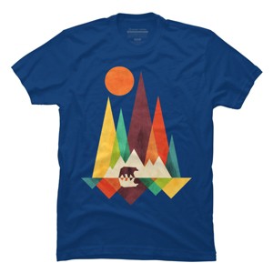 Men's Design By Humans Mountain Bear By radiomode T-Shirt - 1 of 3