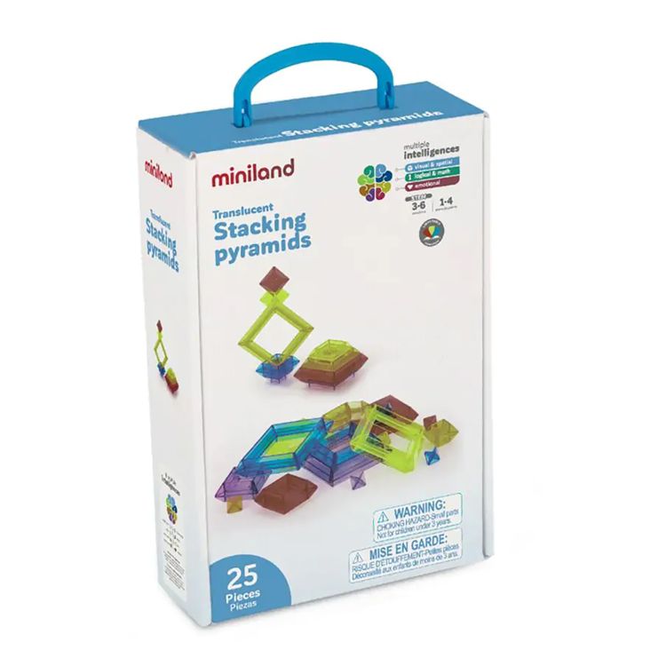 Miniland Educational Translucent Stacking Pyramids, 3 of 3