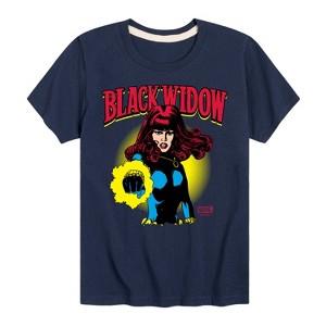 Boys' - Marvel - Black Widow Logo Short Sleeve Graphic T-Shirt - 1 of 4