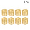 Unique Bargains Alloy Decorative Reusable Wear-Resistant Hollow Napkin Rings 8 Pcs - 3 of 4
