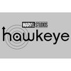 Women's Marvel Hawkeye Black and White Logo Scoop Neck - 2 of 4