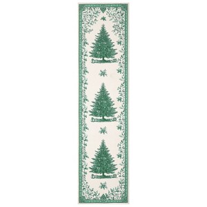 Coolmee  Christmas Tree Cute Outdoor Rug Area Rugs , Non Slip Carpet Rugs, Vintage Washable Rug for Living Room Entryway BackyardGreen - 1 of 4
