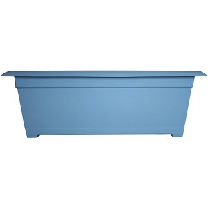 Bloem Dayton Ocean 9.5 in. H X 27 in. W X 11.75 in. D Resin Deck Planter Blue - 1 of 1