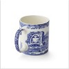 Spode Piatti quadrati italiani blu | Set di 4 piccoli piatti da portata per salse, salse e condimenti | Ciotole da 7,6 cm in porcellana fine | Adatto al microonde e alla