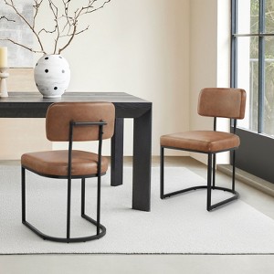 Spruce&Spring Dining Chair Set with Brass Frame - 1 of 4