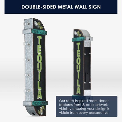 Rustic Metal LED Agave Tequila Marquee Sign