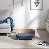 SEVOBAL Pet Beds Scandinavian Style Elevated Dog Sofa with Solid Wood Legs Velvet Cushion for Living Room, Blue, 25.98"*16.54"*9.1" - 2 of 4