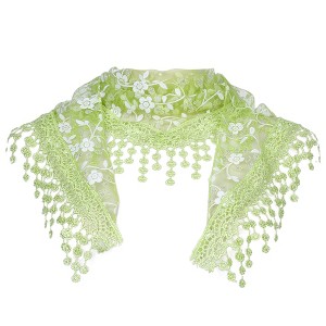 INSPIRE CHIC Lace Mantilla Tulle Triangle Head Covering Church Veil Scarves 1Pc - 1 of 4