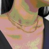 Hollywood Sensation 18k Gold Plated Tennis Necklace with AAAAA Cubic Zirconia - 4 of 4