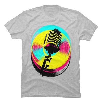 Men's Design By Humans Colors and Records By clingcling T-Shirt