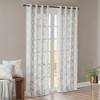 Lycvki Fretwork Print Grommet Top Window Curtain Panel(Only 1 Pc Panel) - 2 of 4