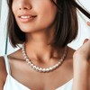 EVERLY JEWELRY | Sterling Silver 9.5-10.5 mm Freshwater Cultured Pearl Necklace, 18inc - 4 of 4
