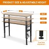 60" Adjustable Work Bench with Power Outlet, 2500 LBS Work Benches with Foot Pads 60" x 20", Workbench for Garage, Workshop - 2 of 4