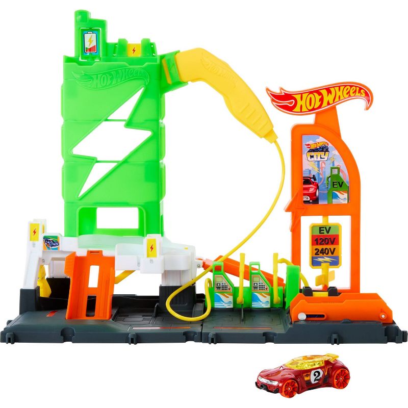 Hot Wheels City Super Recharge Fuel Station, 1 of 8