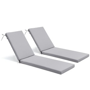 Pellebant 2 Pcs 80 inch Chaise Lounge Cushion for Patio Poolside Garden Deck Indoor Outdoor Chaise Lounge - 1 of 4