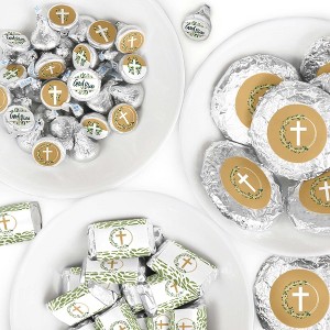 Big Dot of Happiness Elegant Cross - Religious Party Candy Favor Sticker Kit - 304 Pieces - 1 of 4