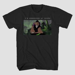 Men's Disney Lion King Short Sleeve Graphic T-Shirt - Black - 1 of 4