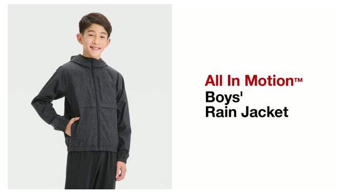 Boys&#39; Rain Jacket - All In Motion™, 2 of 5, play video