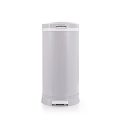 Bubula Step Premium Steel & Aluminum Diaper Waste Pail with Air Tight Lid and Security Lock for Nursery or Any Room Use, Gray - image 1 of 4