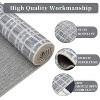 Checkered Easy Jute, Super Soft Rug for Bedroom, Soft Shaggy Plush for Bedroom Dining Room Non-Slip Stain Resistant Under Table Rug - 4 of 4