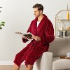 PAVILIA Mens Robe, Soft Bathrobe for Men, Fleece Warm Long Plush Microfiber Shawl Collar Pocket, Bath Shower Spa - 4 of 4