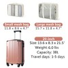 Lyngins 20 Inch Hardside Carry on Luggages with Spinner Wheels,TSA Lock,Mesh Packing Cubes,Lightweight Suitcases for  Weekend Trip,Travel - 3 of 4