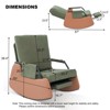 Rocking Chair for Nursery with Adjustable Backrest, Footrest, Modern Upholstered Plush Seating, High Backrest, Side Pocket, Glider Recliner Chair - 3 of 4