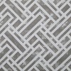 LunaLulinlk 15-Piece Geometric Polyester Shower Curtain Set, Beige - 3 of 4