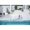 Vynxaria White Backless Patio Bench - Modern HDPE Adirondack Seating for Garden and Balcony - 3 of 4