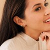Small Sterling Silver Huggie Hoop Earrings Set for Women, 14K Gold Plated Hoops Stacks for Multiple Piercings - 4 of 4