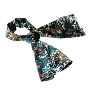 Slickblue Sea Green Paisley Silk Scarf, Lightweight & Soft, Chic Fashion Shawl – Stylish Accessory for Women, 2 Sizes - 1 of 3