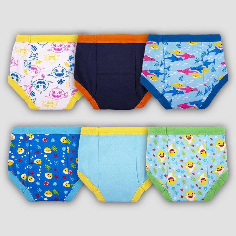 Toddler Boys' Baby Shark 6pk Training Underwear, 3 of 9
