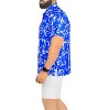 LA LEELA Mens Hawaiian Shirts Short Sleeve Button Down Shirt Men's Vacation Shirts Summer Beach Casual Tropical Shirts for Men Funny - 3 of 4