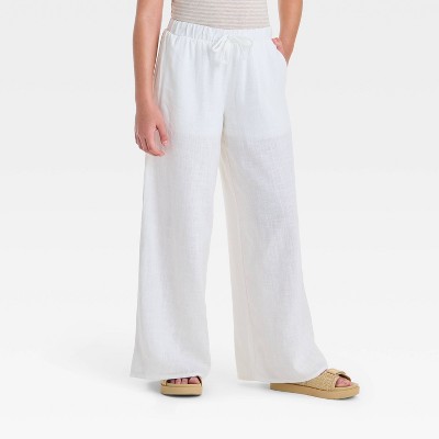 Girls' Wide Leg Beach Pants - art class™