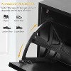 Angel Sar Rattan Shoe Cabinet, Shoe Storage Cabinet for Entryway with 2 Flip Drawers, Adjustable Shelves, Golden Handles & Sturdy Metal Legs, Black - 4 of 4