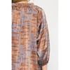 Women's Swirl Printed V-Neck Top - entro - 4 of 4