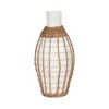 Coastal Terracotta Vase with Handwoven Rope - Rustic Farmhouse Decorative Pottery for Home, Office, Bedroom & Living Room - 18" White - 4 of 4