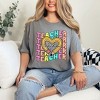 Simply Sage Market Women's Teacher Pencil Heart Short Sleeve Garment Dyed Tee - 2 of 4