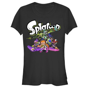 Juniors Womens Nintendo Splatoon Inkling Heroes T-Shirt - 1 of 3