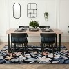 Luxe Weavers Tropical Floral Leaf Black Indoor Area Rug - 2 of 4