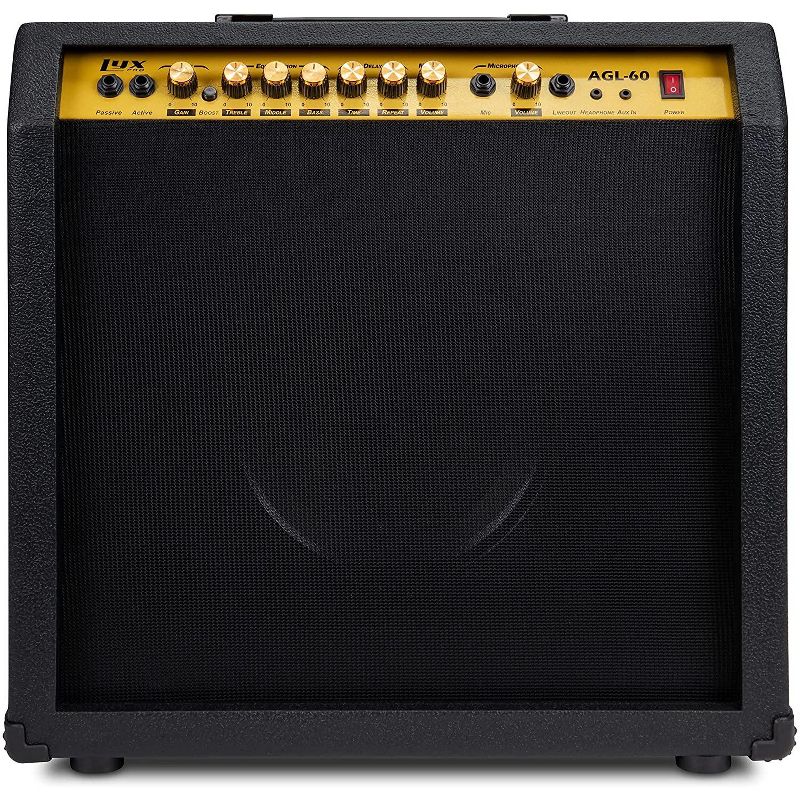 LyxPro Electric Guitar Amp, 60 Watt Portable Amplifier, 1 of 6