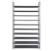 100cm Wide Shoe Rack Organizer Storage Shoes Shelves Space 10 Tier Standing - 2 of 4