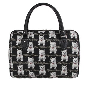 Signare USA Westie Dog Black Travel Bag - 1 of 1