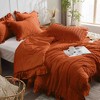 BAGOKIE 2/3 Pieces Seersucker Ruffle Bed in a Bag Comforter Set - 4 of 4