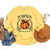 Simply Sage Market Pumpkin Season Leopard Bow Garment Dyed Long Sleeve - 3 of 4