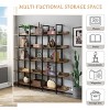 Sapphtopaz 5-Tier Bookcase with Metal Frame, Industrial Style Space Saving Display Open Bookshelf for Small Spaces, Office - 4 of 4