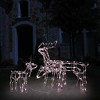 vidaXL Christmas Reindeers 3 Pcs Christmas Lighting Display with 229 LEDs - Warm White - 2 of 4